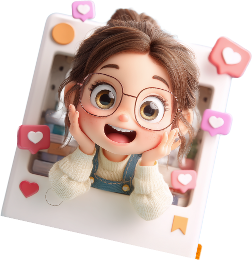 SNS投稿 - 3Dキャラクター