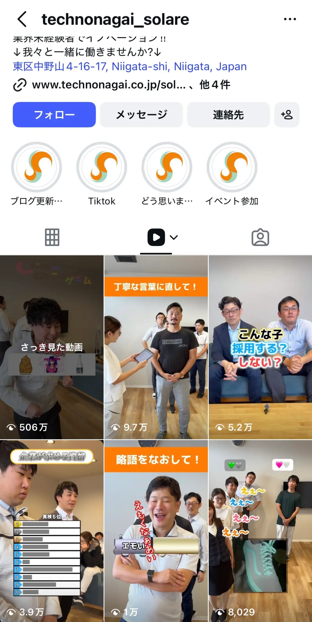 実績 - technonagai_solare 506万再生